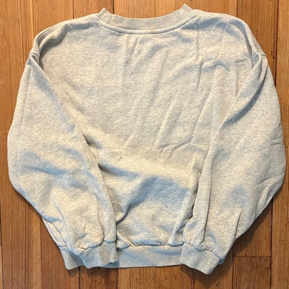 GAP Light Gray Girls Disney Crewneck Sweatshirt